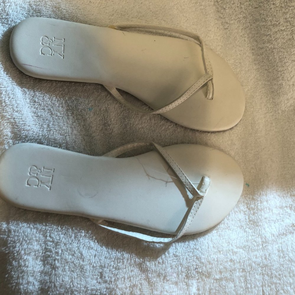 White Flat Sandals